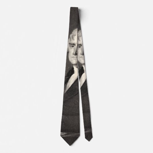 Cravate Portrait de Thomas Jefferson (Devant)