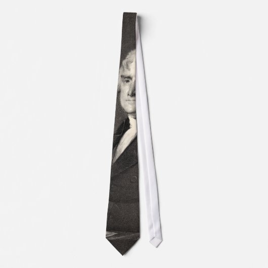 Cravate Portrait de Thomas Jefferson (Devant)
