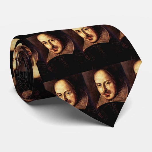 Cravate Portrait de William Shakespeare (Roulé)