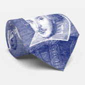 Cravate Portrait de William Shakespeare de premier folio (Roulé)
