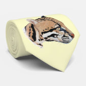 Cravate Portrait d'occelot (Roulé)