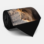 Cravate Portrait Lion (Roulé)