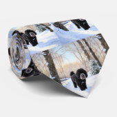 Cravate Portugais Water Dog Laisser neiger Noël (Roulé)