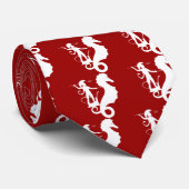 Cravate Poseidon, dessin de relief grec (Roulé)