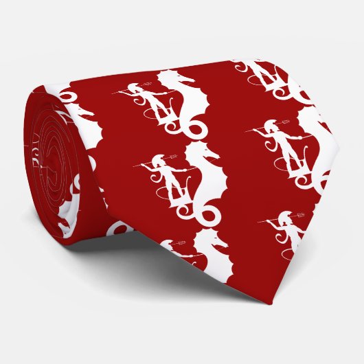 Cravate Poseidon, dessin de relief grec (Roulé)