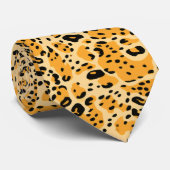 Cravate Poster de animal chic élégant Faux Cheetah (Roulé)