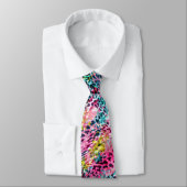 Cravate poster de animal leopard peau de serpent tendance  (Attaché)