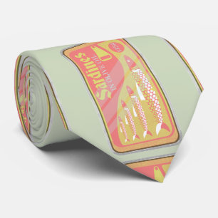 Cravate Poster Retro Sardines
