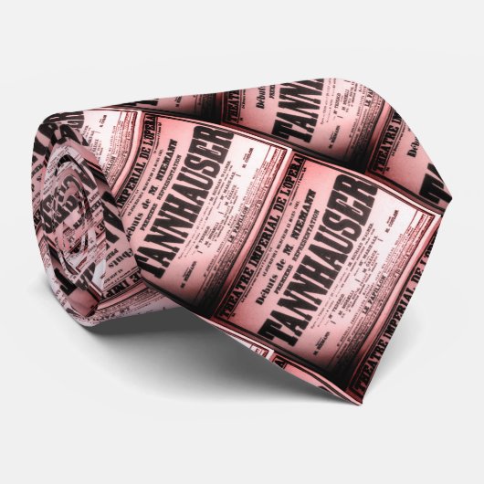 Cravate Poster vintage Tannhäuser (Roulé)