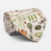 Cravate potager français vintage moderne (Roulé)