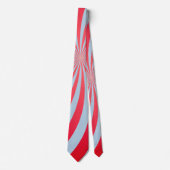 Cravate Poudre bleu rouge rayé (Devant)