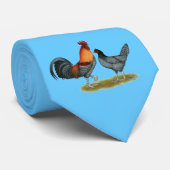 Cravate Poule de bleu du Delaware (Roulé)