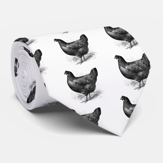 Cravate poule noire de Java (Roulé)