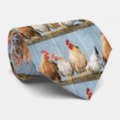 Cravate Poules et poulets (Roulé)