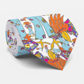 Cravate Poulet génial (Roulé)