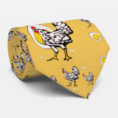 Cravate Poulets rétro (Roulé)