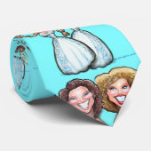 Cravate Poupées de gâteaux Mariages lesbiennes (Roulé)