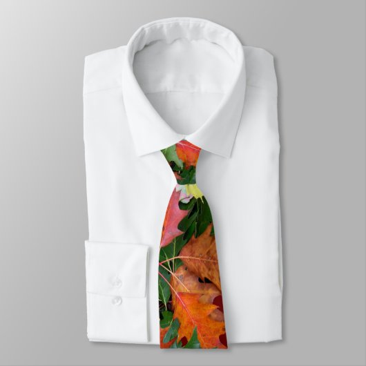 Cravate pour chêne d'automne Feuilles d'érable Imp (Attaché)
