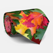Cravate pour chêne d'automne Feuilles d'érable Imp (Roulé)