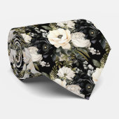 Cravate pour Homme | Cravate Florale pour Mariage  (Roulé)