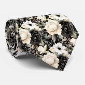 Cravate pour Homme | Cravate Florale pour Mariage  (Roulé)