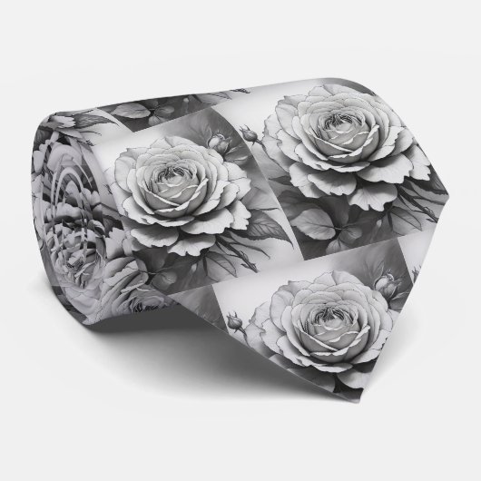 Cravate pour homme | Nœud papillon floral pour mar (Roulé)