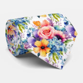 Cravate pour homme | Nœud papillon floral pour mar (Roulé)