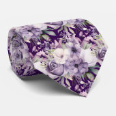 Cravate pour homme | Nœud papillon floral pour mar (Roulé)