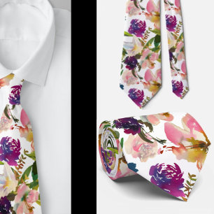 Cravate pour homme Nœud papillon floral pour mar