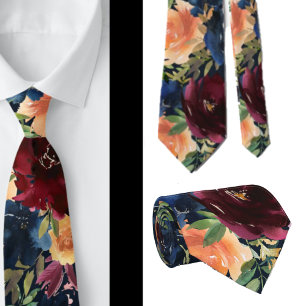 Cravate pour homme Nœud papillon floral pour mar