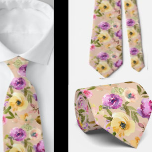 Cravate pour homme Nœud papillon floral pour mar