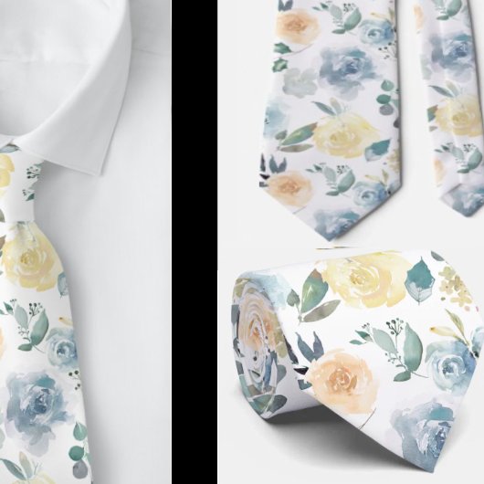 Cravate pour homme | Nœud papillon floral pour mar