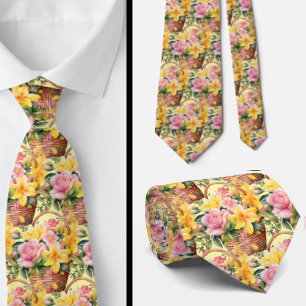 Cravate pour homme Nœud papillon floral pour mar