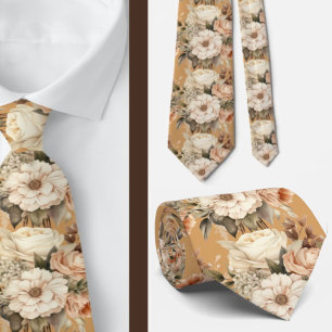 Cravate pour homme Nœud papillon floral pour mar
