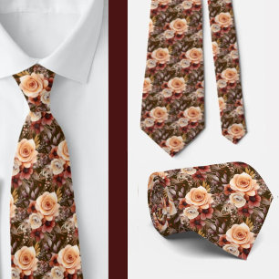 Cravate pour homme Nœud papillon floral pour mar