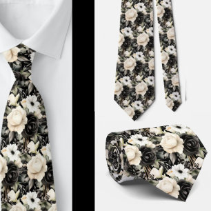 Cravate pour homme Nœud papillon floral pour mar