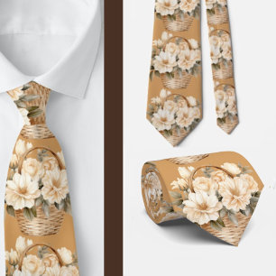 Cravate pour homme Nœud papillon floral pour mar