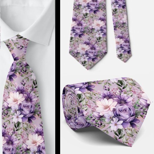 Cravate pour homme | Nœud papillon floral pour mar