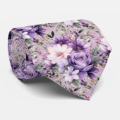 Cravate pour homme | Nœud papillon floral pour mar (Roulé)