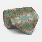 Cravate pour hommes avec conception de feuilles Gi (Roulé)