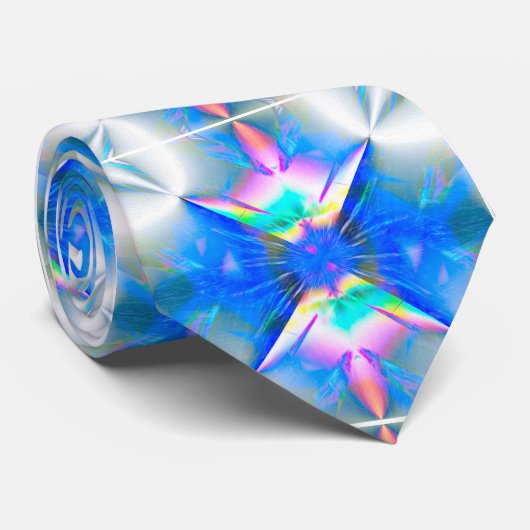 Cravate pour hommes Prism Bloom – Lumière et coule (Roulé)