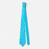 Cravate Pour skieurs Ski Tricks Motif Bleu clair (Devant)