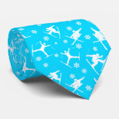 Cravate Pour skieurs Ski Tricks Motif Bleu clair (Roulé)