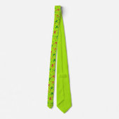 Cravate Pour skieurs Ski Trucs Motif Lime Green Noël (Dos)