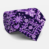 Cravate pourpre de Bandana (Roulé)