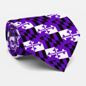 Cravate pourpre de drapeau du Maryland (Roulé)