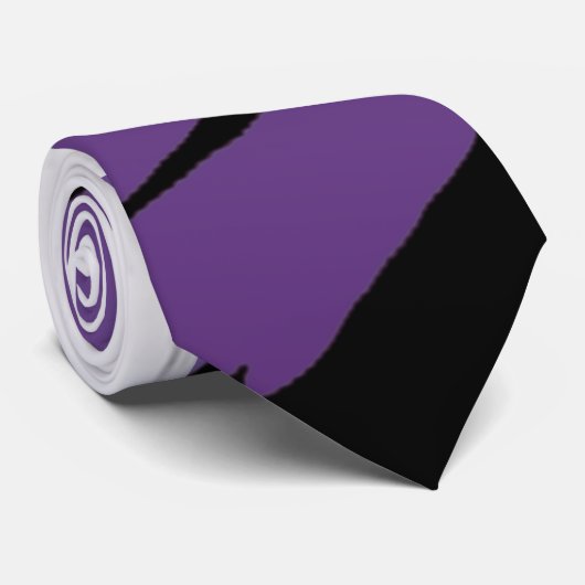 Cravate pourpre de rayure de tigre (Roulé)