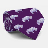 Cravate pourpre de rhinocéros de tinctorial de (Roulé)