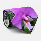Cravate pourpre d'orchidée, photo florale (Roulé)