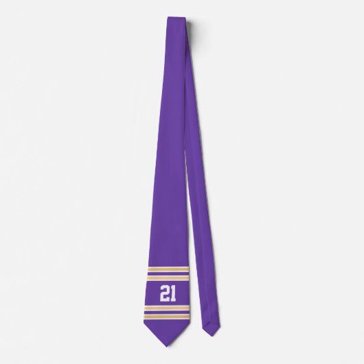 Cravate Pourpre et or Jersey (Devant)